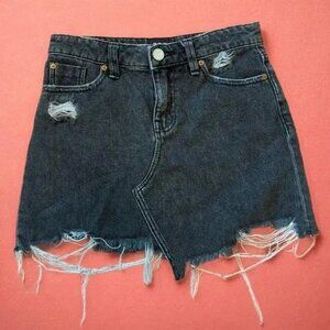 BDG Urban Outfitters Black Distressed Mini‎ Skirt Size X-Small